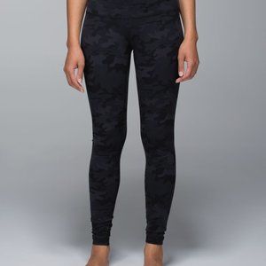 Lululemon Athletica Wunder Under Pant Black Camo